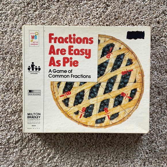 Toys | Fractions Are Easy As Pie Game | Poshmark
